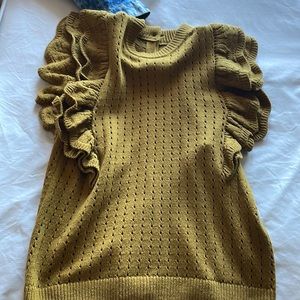 Gold sweater top